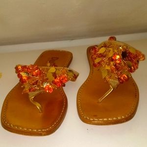 Extremely Rare and Vintage D & G Men's Jeweled Flip Flop